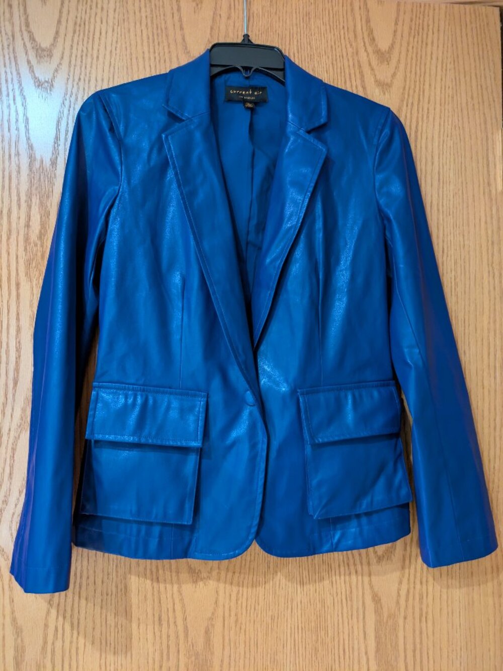 Anthropologie Current Air Faux Leather Jacket Blazer XS